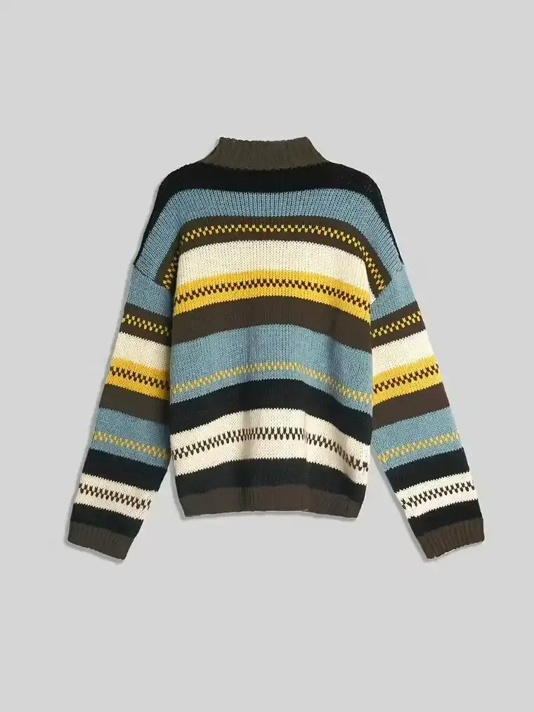 Women's Mock Turtleneck Knit Sweater