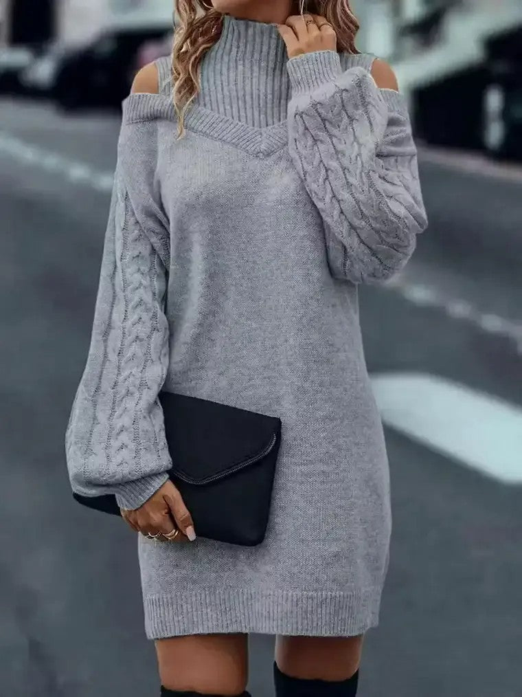 Women's Off-Shoulder Sweater Dress