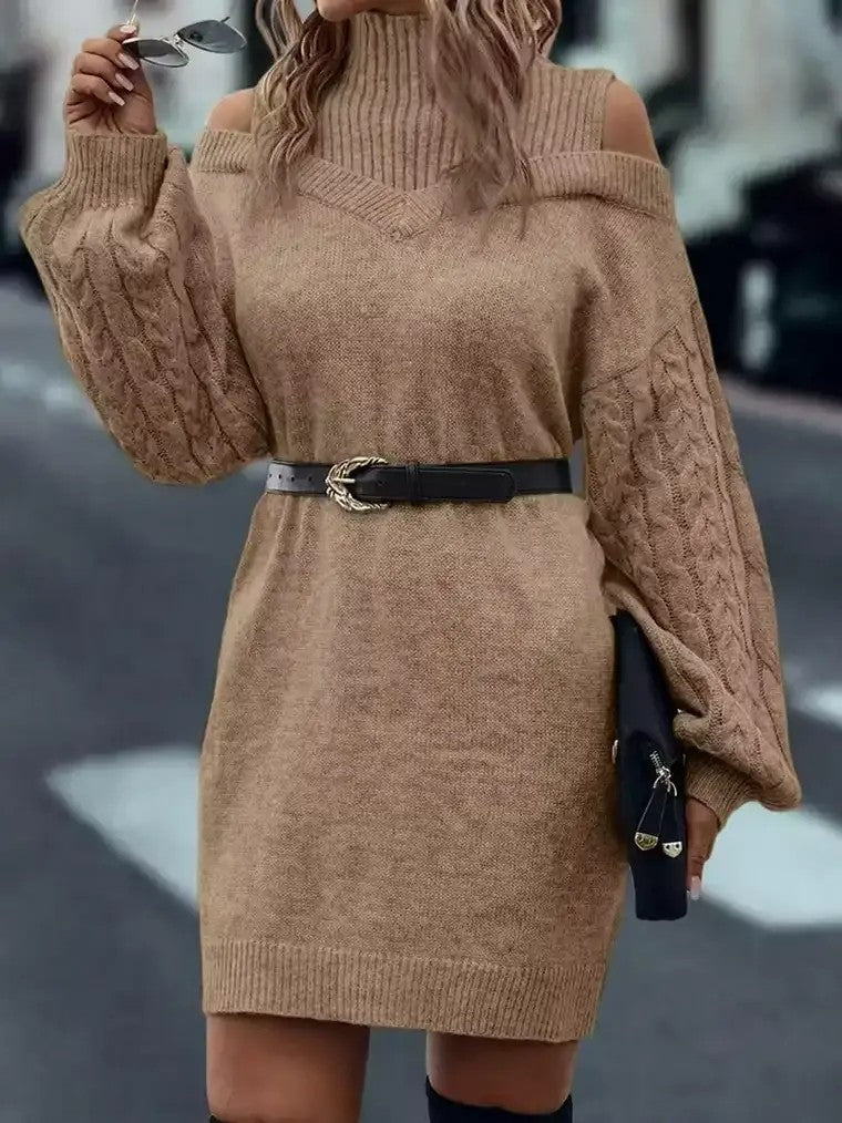 Women's Off-Shoulder Sweater Dress