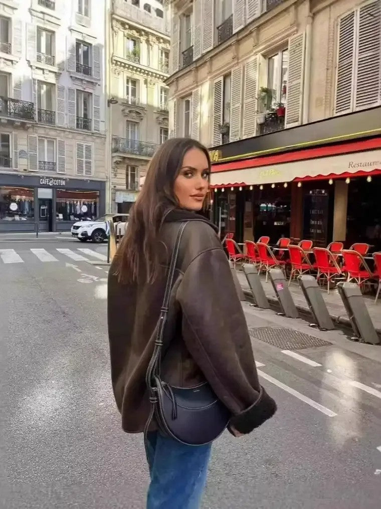 Women's Oversized Lapel Jacket