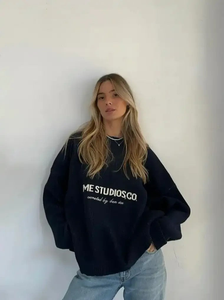 Women's Printed Crewneck Sweater