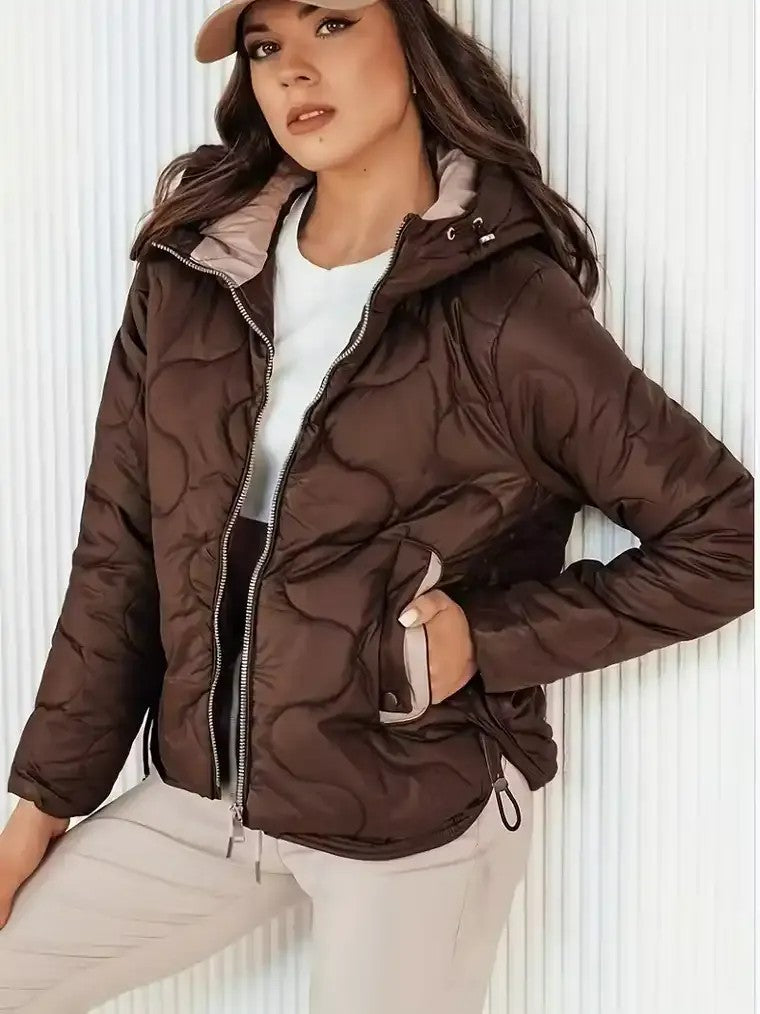 Women's Quilted Wave Pattern Jacket