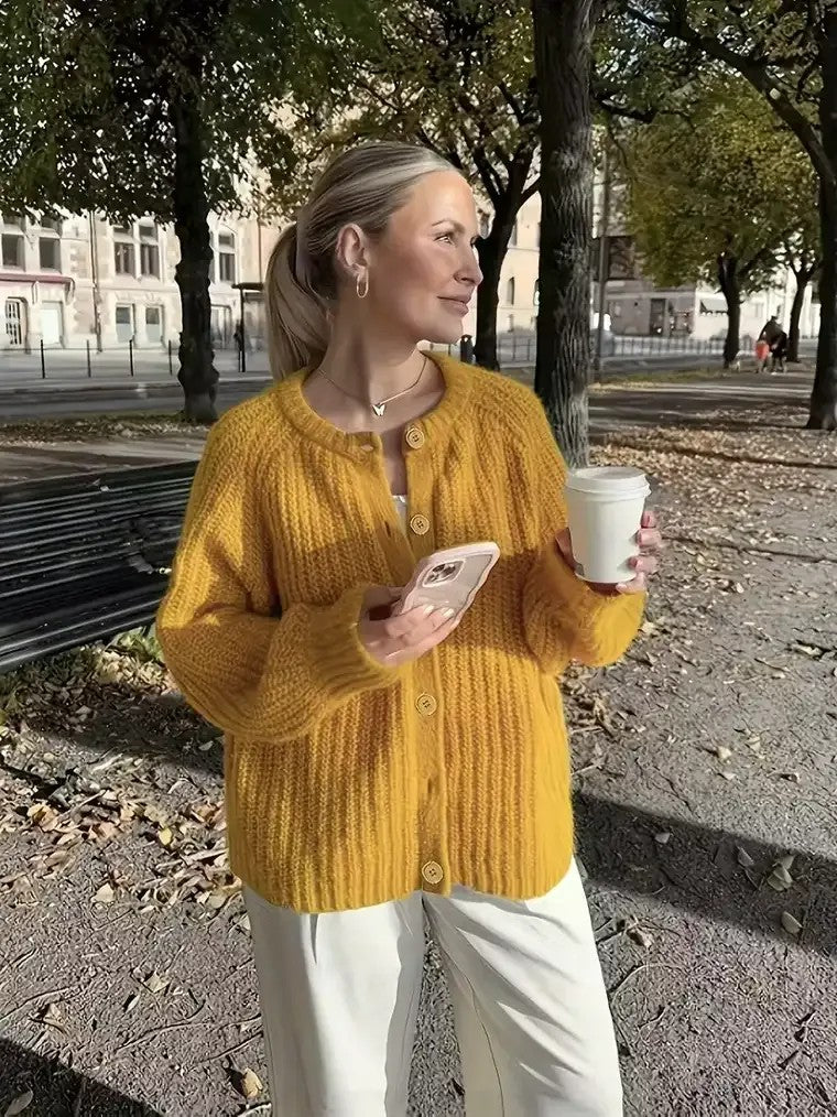 Women's Ribbed Knit Cardigan