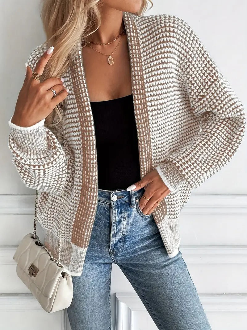 Women's Waffle-Knit Cardigan