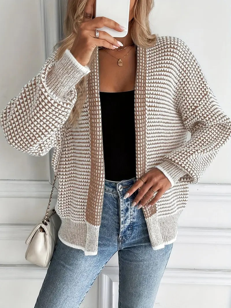 Women's Waffle-Knit Cardigan