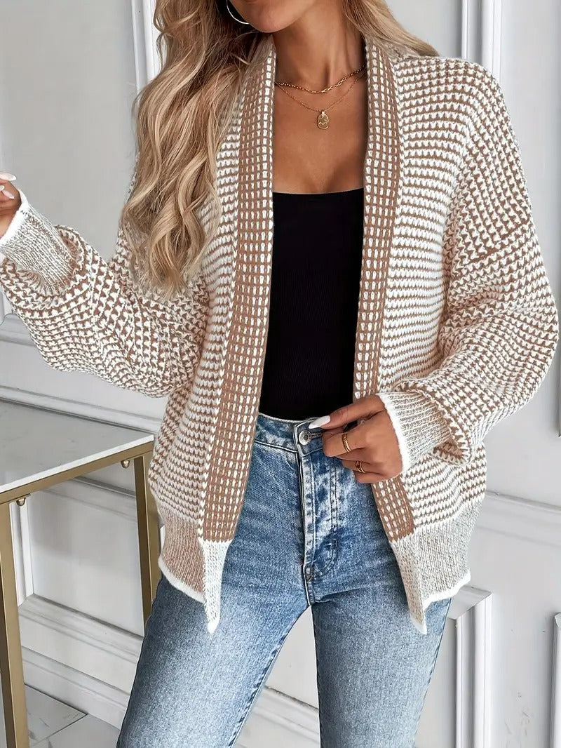 Women's Waffle-Knit Cardigan