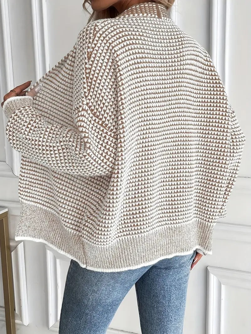 Women's Waffle-Knit Cardigan