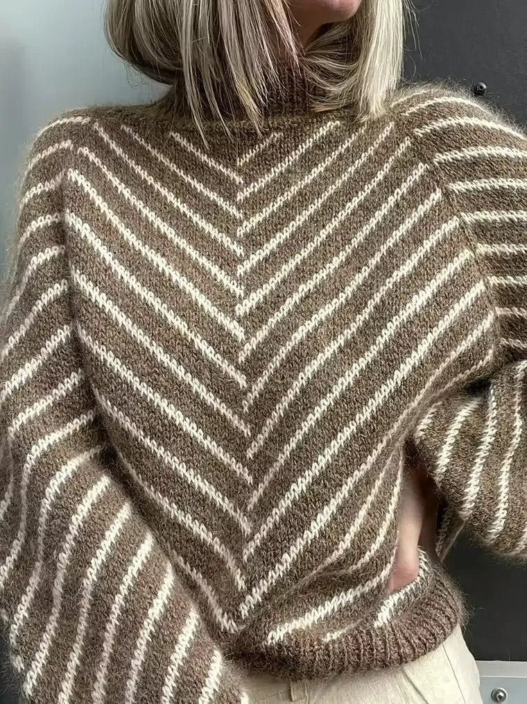 Women's Zigzag Knit Sweater