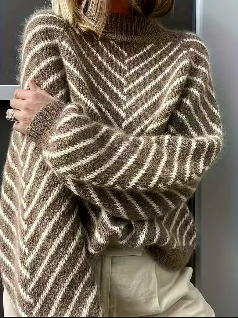 Women's Zigzag Knit Sweater