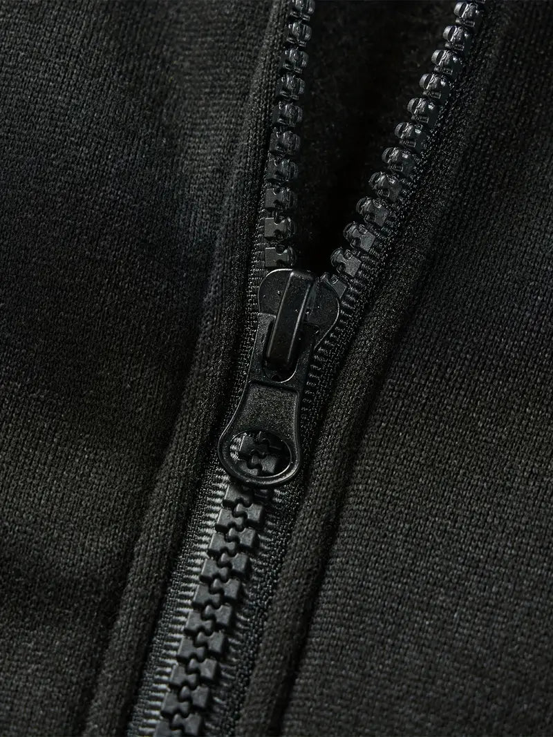 Casual Zip-Up Hoodie