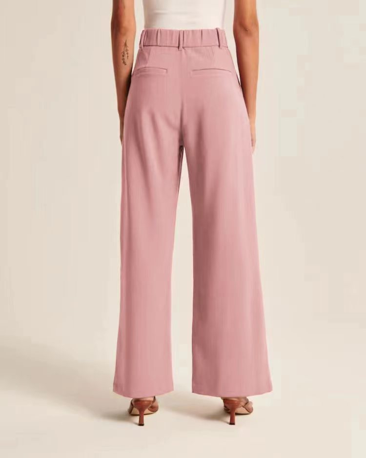Women's High Waisted Trousers with Pockets
