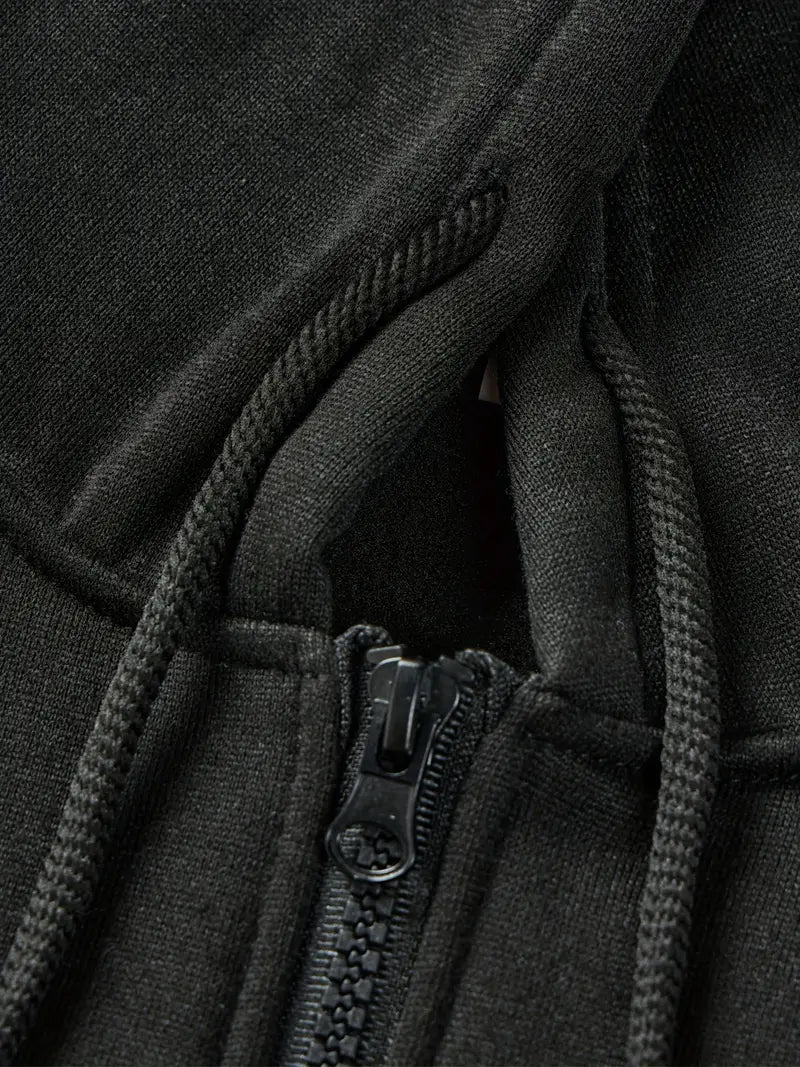 Casual Zip-Up Hoodie