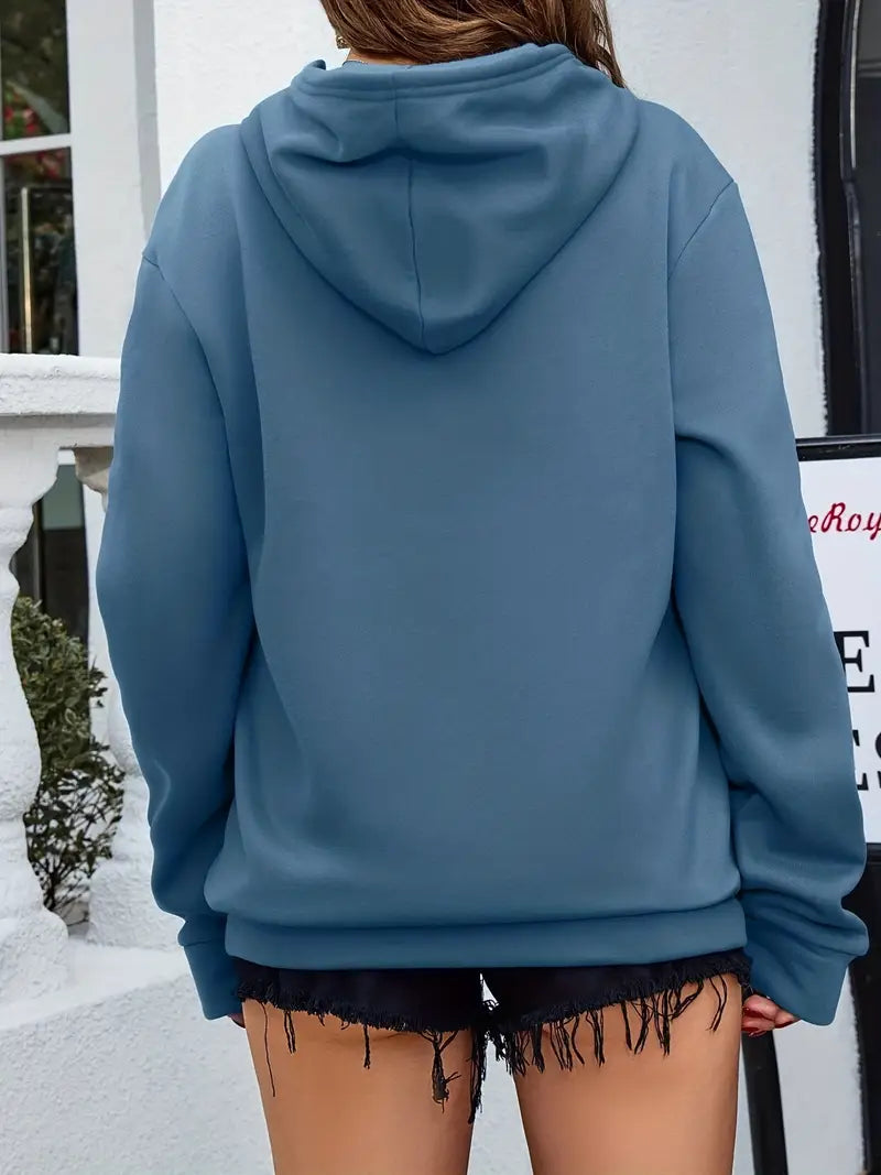 Casual Kangaroo Pocket Hoodie