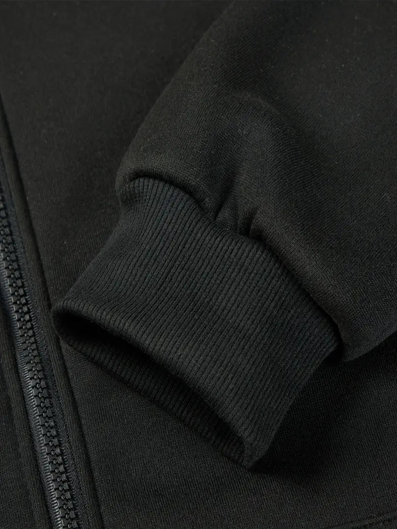 Casual Zip-Up Hoodie