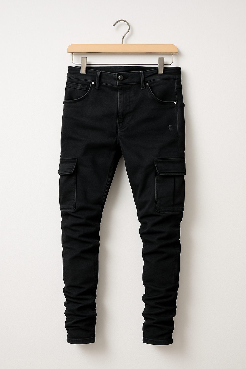 Men's All Season Skinny Cargo Denim Pants with Pockets