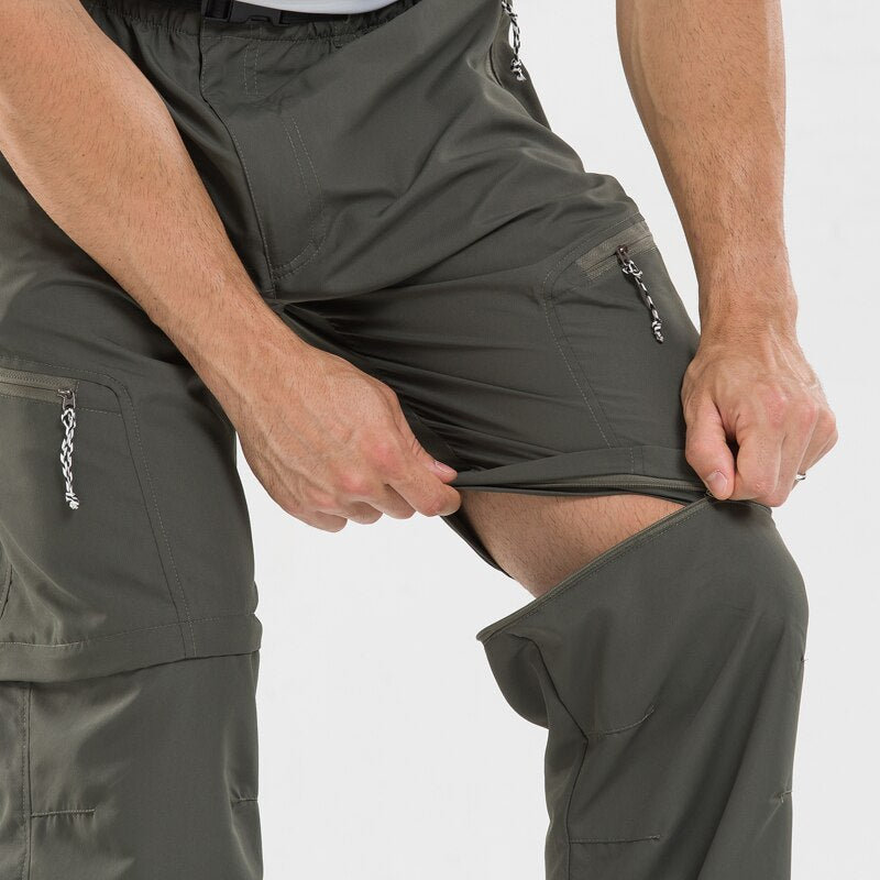 Men's All Season Zip-off Cargo Pants with Zippers and Pockets