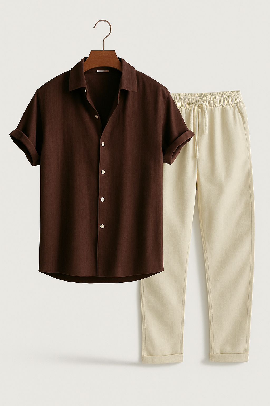 Men's Summer Two Piece Set wth Lightweight Fabric