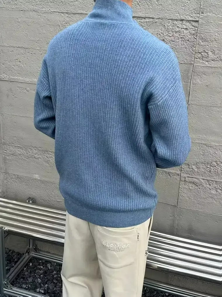 Men's Collared Knit Sweater