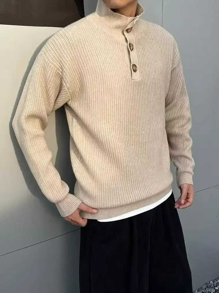 Men's Collared Knit Sweater