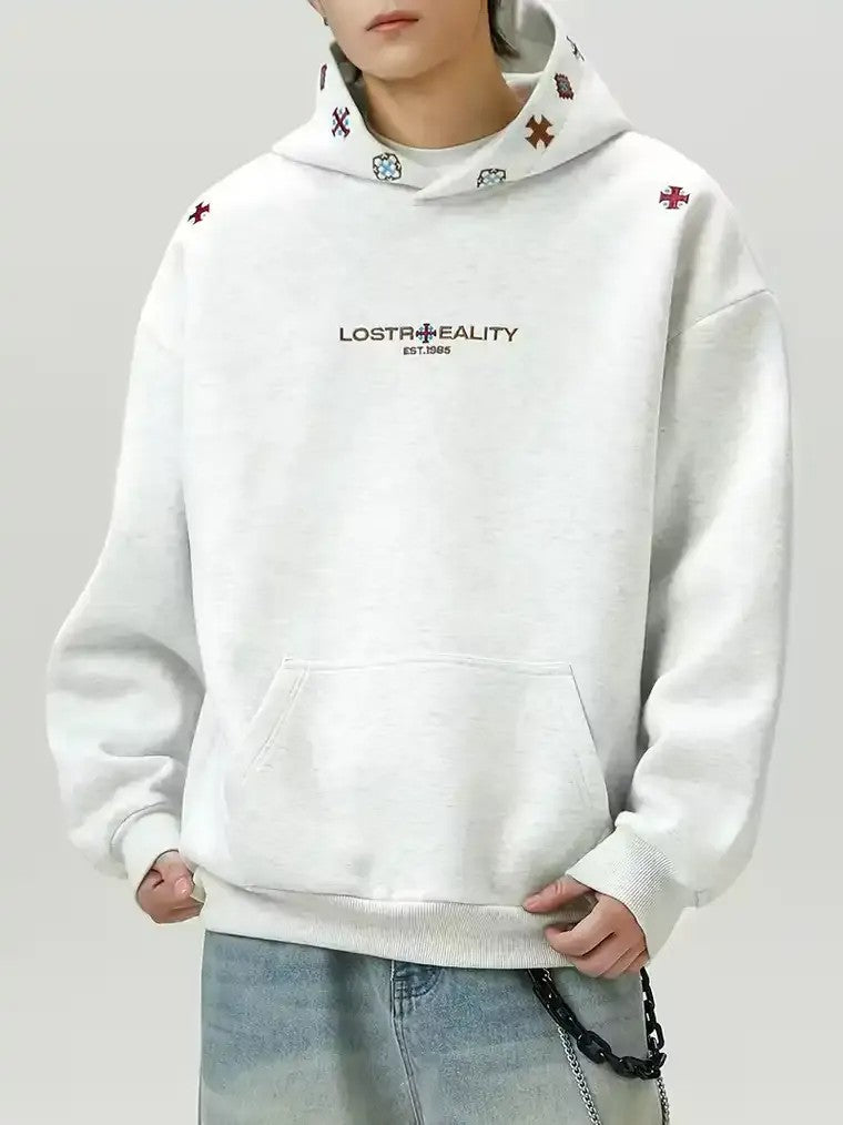 Men's Hooded Embroidered Sweater