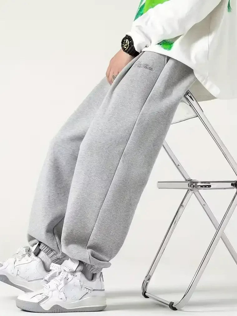 Men's Light Gray Baggy Jogger Pants