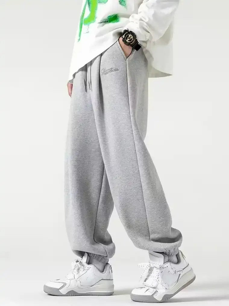 Men's Light Gray Baggy Jogger Pants