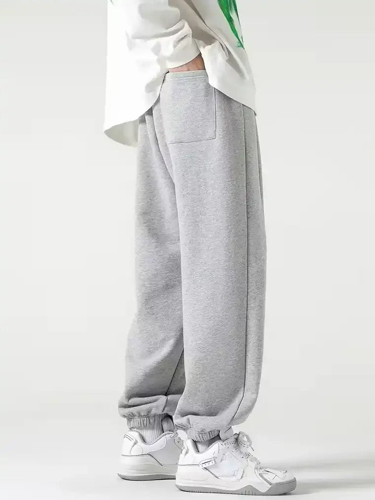 Men's Light Gray Baggy Jogger Pants