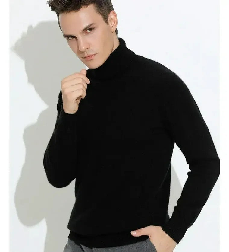 Men's Long Sleeve Turtleneck Sweater