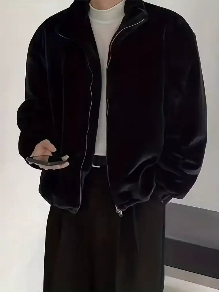 Men's Mid-Length Bomber Jacket