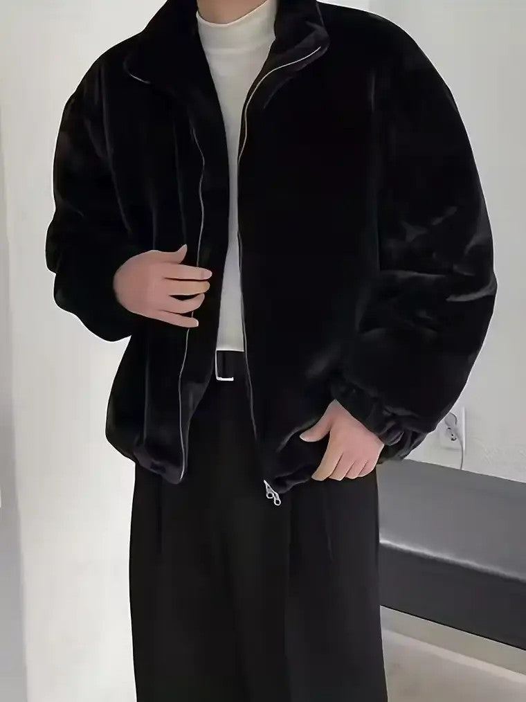 Men's Mid-Length Bomber Jacket