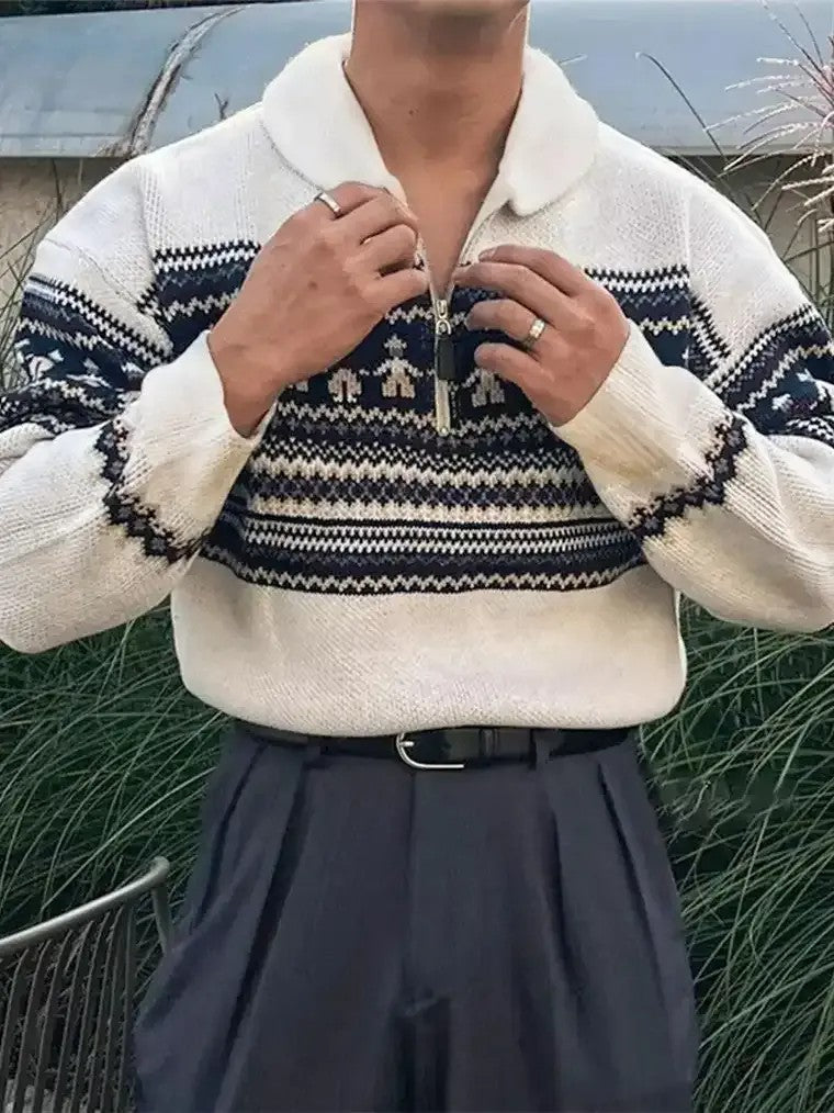Men's Nordic Jacquard Sweater