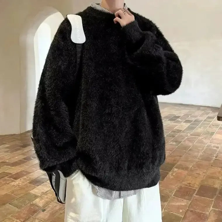 Men's Oversized Textured  Sweater