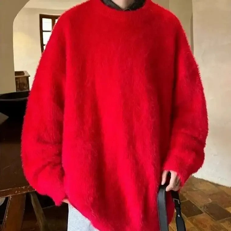 Men's Oversized Textured  Sweater