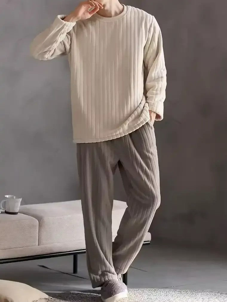 Men's Ribbed Pajama Set