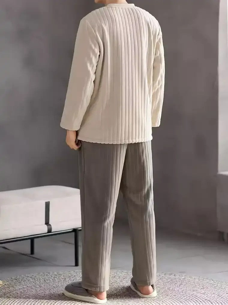 Men's Ribbed Pajama Set