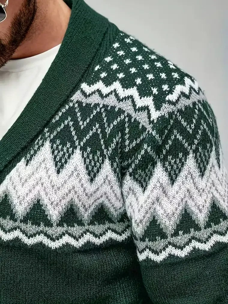 Men's Shawl Collar Cardigan