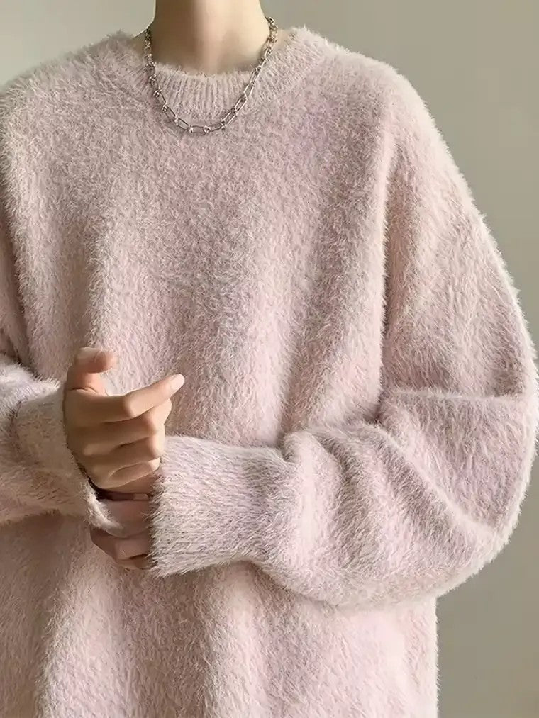 Men's Textured Pullover Sweater