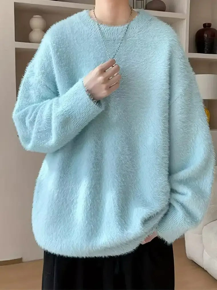 Men's Textured Pullover Sweater