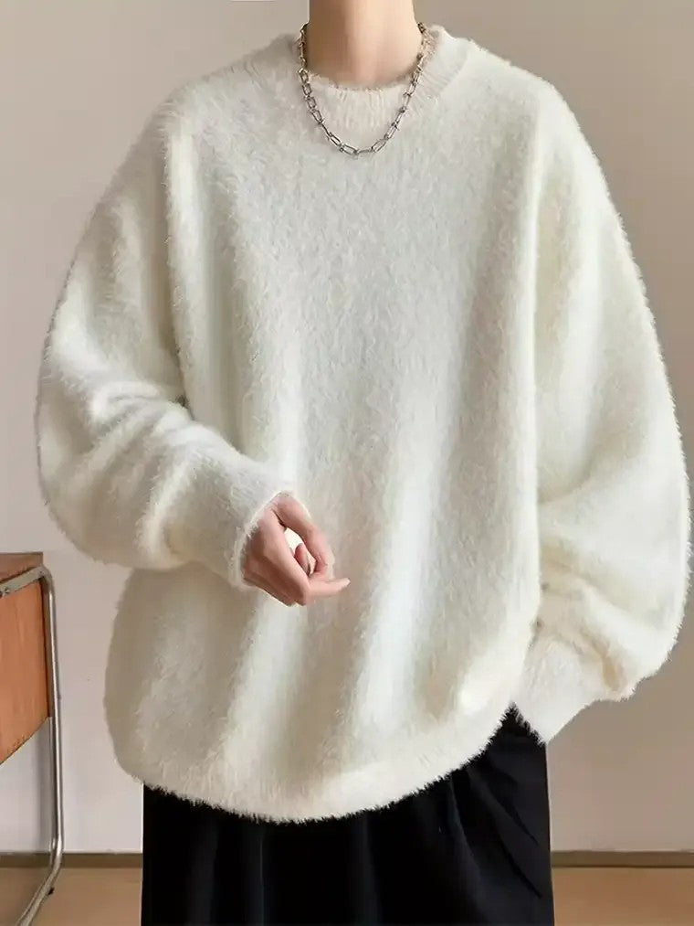 Men's Textured Pullover Sweater