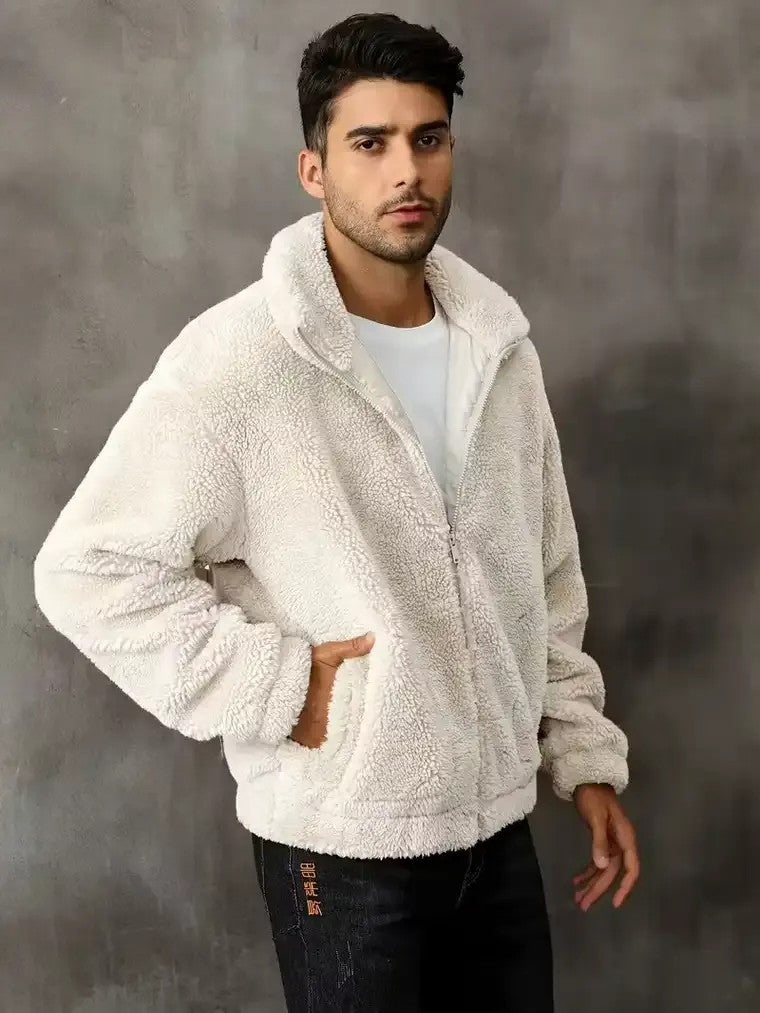 Men's Zip-Front Teddy Jacket