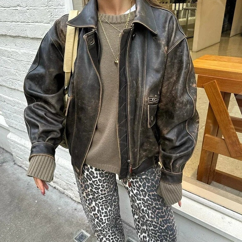 Women’s High-Waisted Leopard Print Trousers