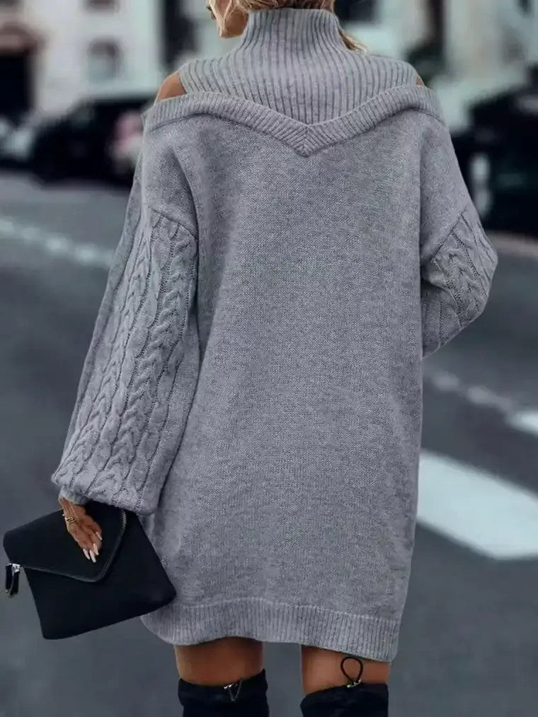 Women's Off-Shoulder Sweater Dress
