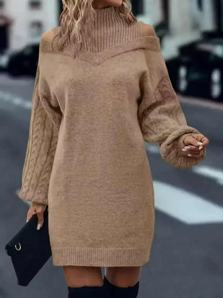 Women's Off-Shoulder Sweater Dress