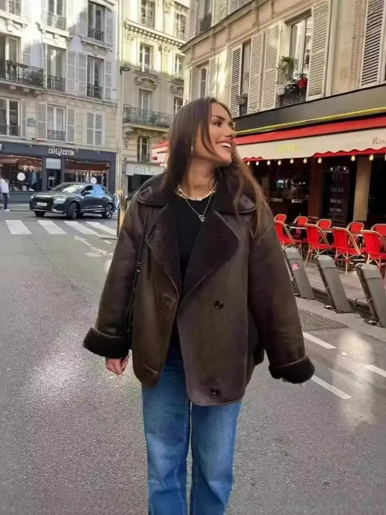 Women's Oversized Lapel Jacket