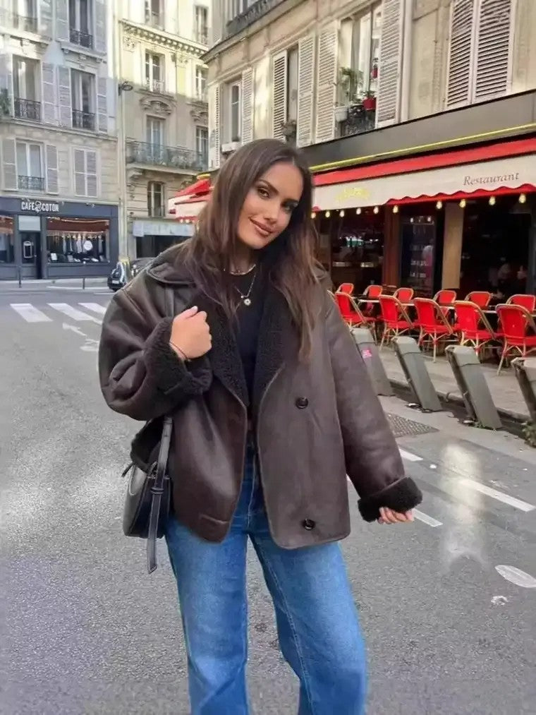 Women's Oversized Lapel Jacket