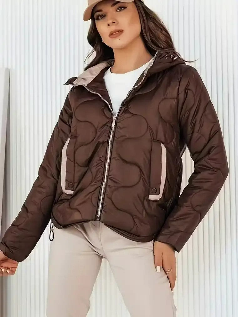 Women's Quilted Wave Pattern Jacket