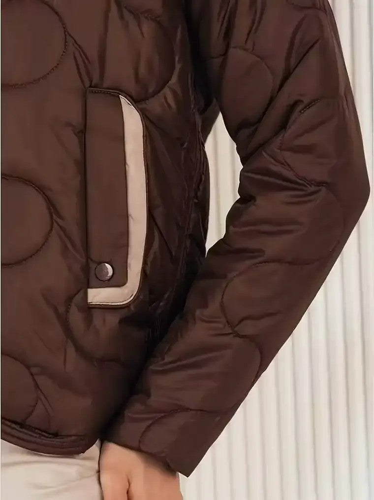 Women's Quilted Wave Pattern Jacket