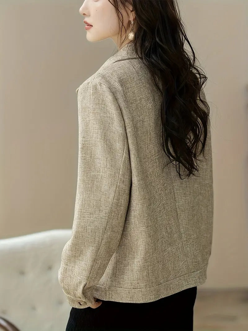 Women's Textured Button-Up Jacket