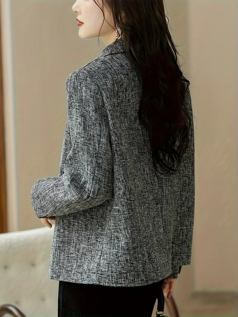 Women's Textured Button-Up Jacket