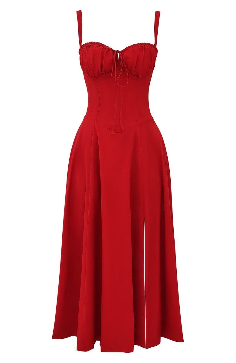 Women's Summer Midi Dress with Sleeveless and Drawstring